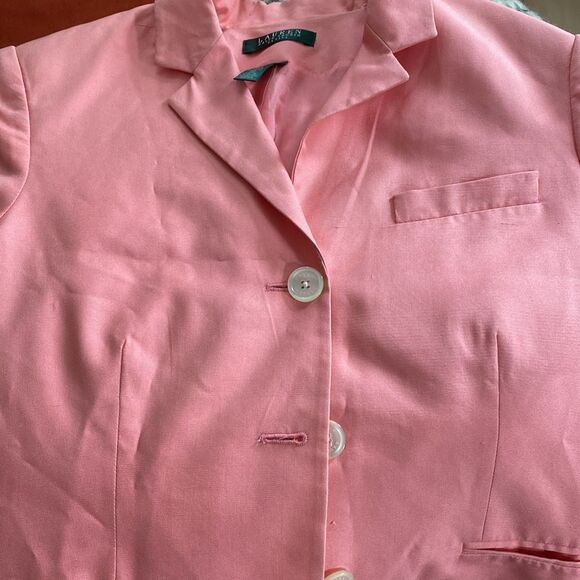 Ralph Lauren Silk Tailored Blazer - Size 10P - Picture 8 of 8